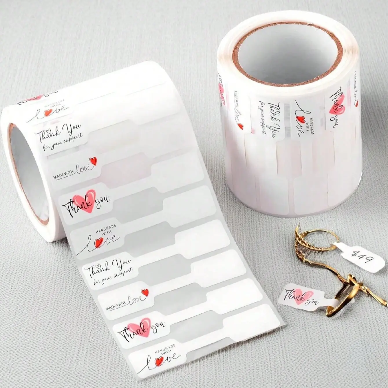 Jewelry Price Label, Pricing Tag Display, Rectangular Self Adhesive Label, Mixed Design Sticker Label for Necklace Bracelet Ring Display, Sticky Label, Label Stickers