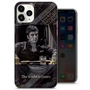 Tony Montana (Scarface) Phone Case for iPhone 14, Xr, 11 Pro, 12, 13, Xs, Samsung A33, S22, S23, S23 S20, S10, Huawei P30, Pixel 6 Pro, 6A Y8C iphone 16 pro max case slippery  phone case junk phone case