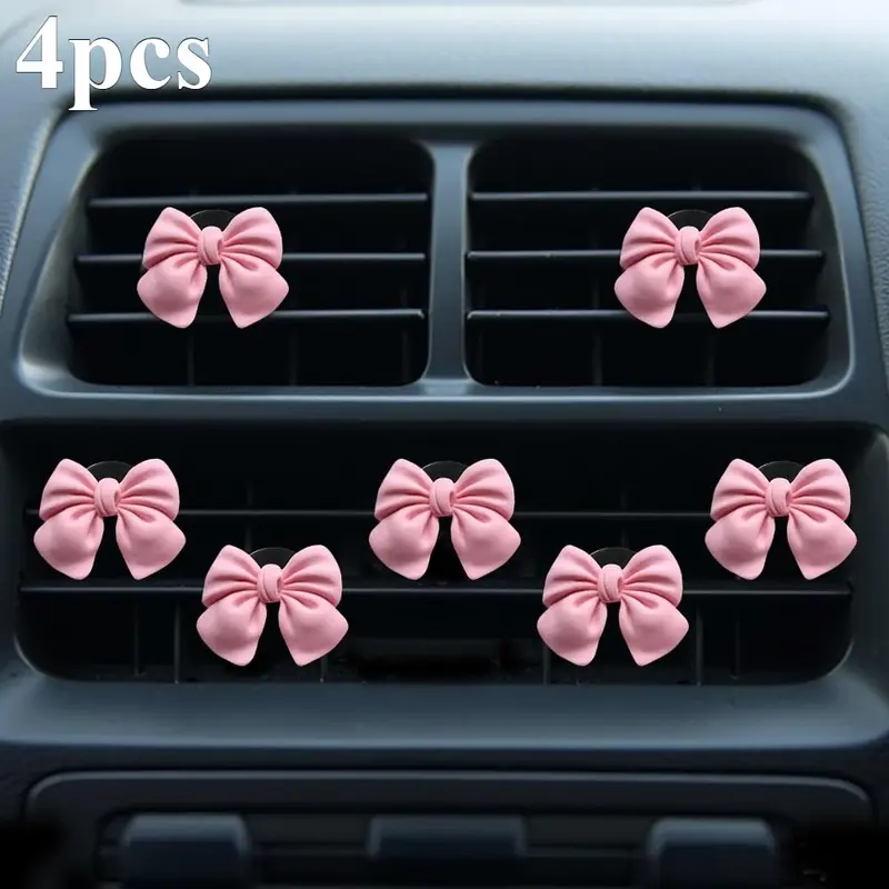 Car Styling Interni 3 Pezzi Decorazioni Per Auto Fiore Deodorante Per Auto Clip Di Sfiato Decorazioni Per Auto Accessori Per Auto Decorazioni Interne Per Auto Rifiniture Interne Auto(Bianco