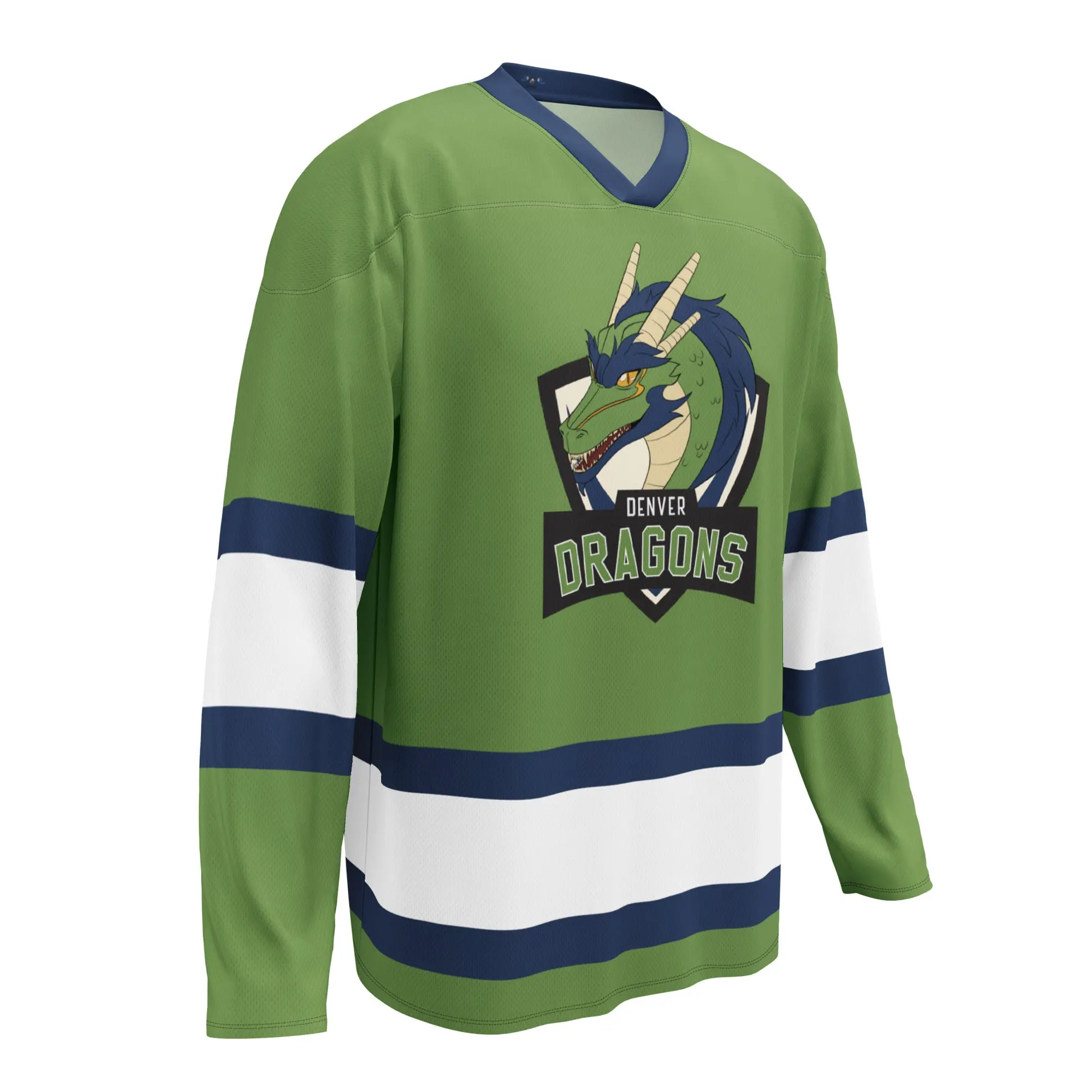Wheeler green hockey fan jersey