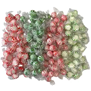 Mint Medley Includes: Red Peppermint and Green Spearmint Starlights and Jumbo Balls Mint Candy, 4 Different Kinds, 2 lbs Total