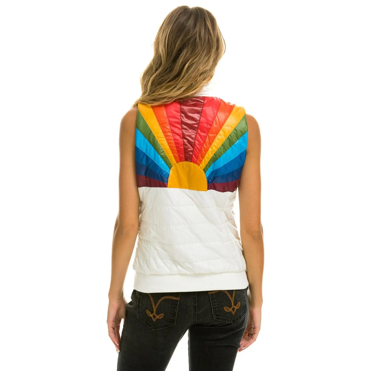 SUNBURST VEST - GLOSSY WHITE
