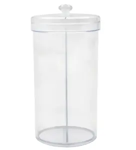 7.8-in Plastic Divided Candy Container with Lid, Clear, 1 Count, Party Favors