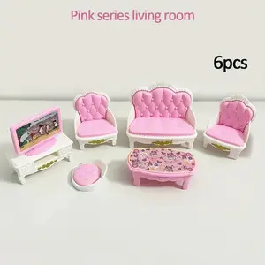 Mini Role-Playing Educational Toy, Simulation Kitchen Bathroom Living Room Bedroom, Playset, Fun Learning Toy