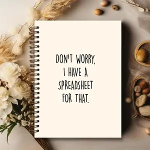 Spreadsheet Notebook Journal, 1 Set Spreadsheet Notebook Journal, Accounting Ledger Book, Office Stationery & Supplies