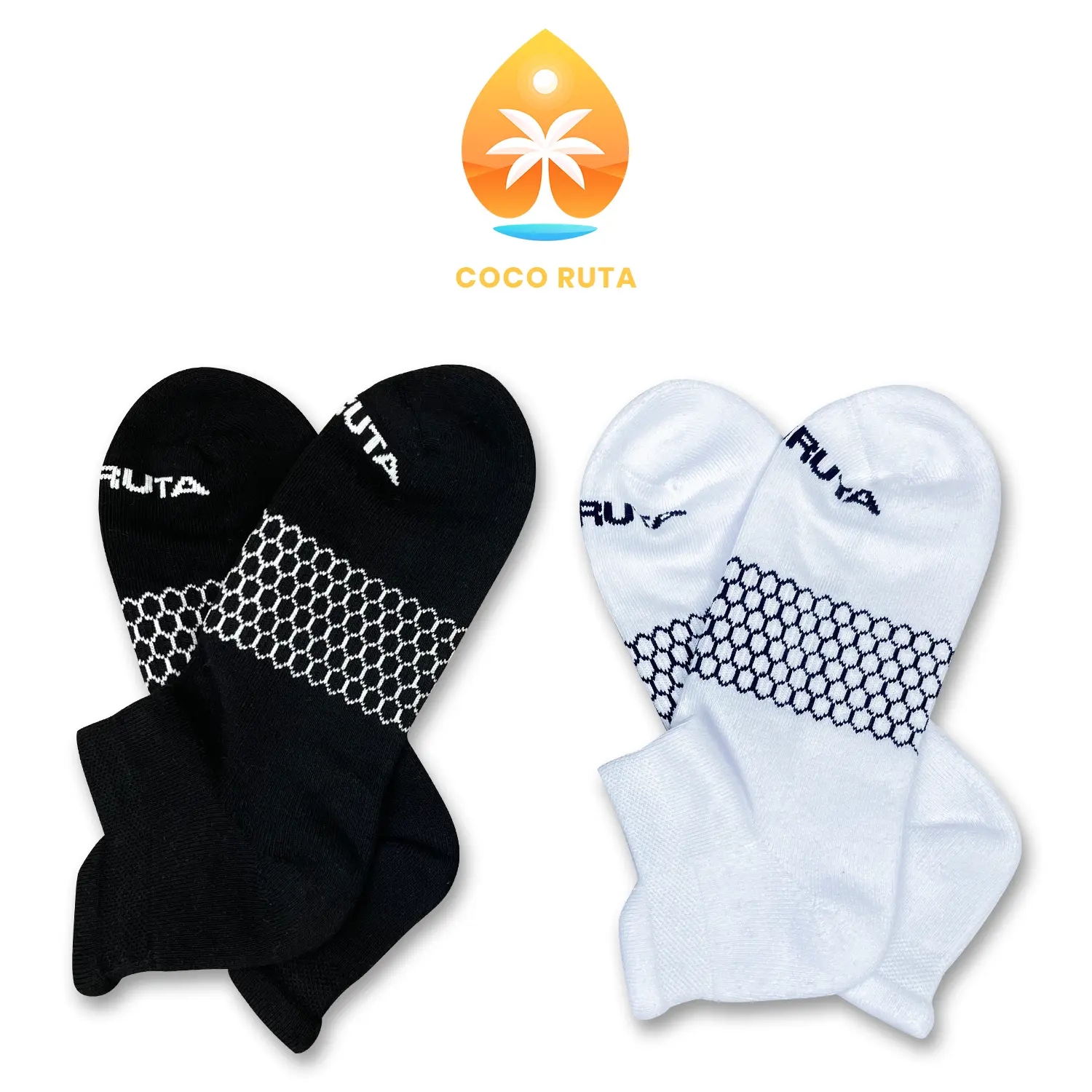 ＊＊coco＊＊です 2-3-5 Packs Coco Ruta Honeycomb Ankle Support Solid Socks for