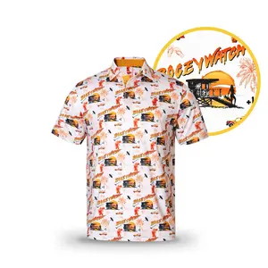 Bogey Watch Polo - Menswear Fairways Fast Walks Zero Mercy for Bad Lies Baywatch Inspired Golf Style Statement Piece