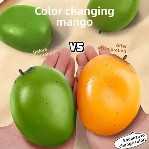 Mango color-changing stress-relief toy, creative high-tech slow-rebound decompression ball, stress-relief gadget, children's toy