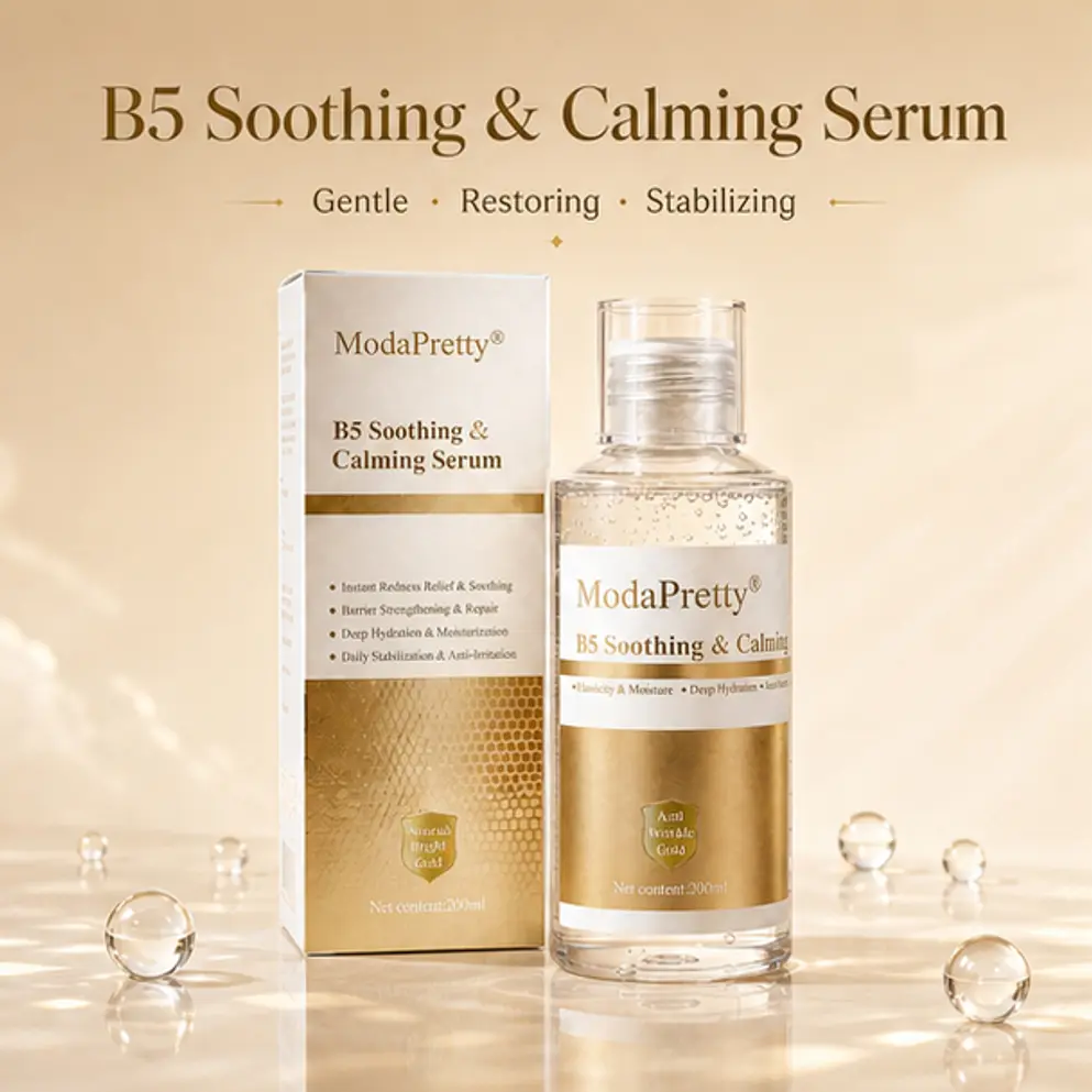 B5 Soothing & Calming Serum 200ml, Vitamin B5 Face Serum for Sensitive Skin, Deep Hydration & Skin Barrier Support