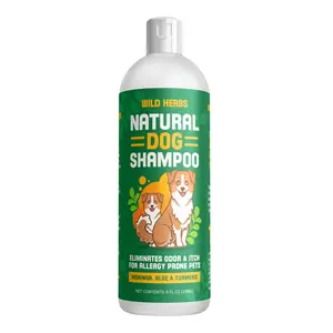 Natural Dog Shampoo – Best Hypoallergenic Anti-Itch Shampoo for Allergies; Sensitive Skin