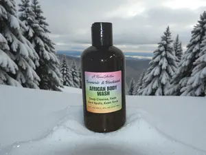 Turmeric & Black Seed African Body Wash – Deep Cleanse & Glow (8 oz)