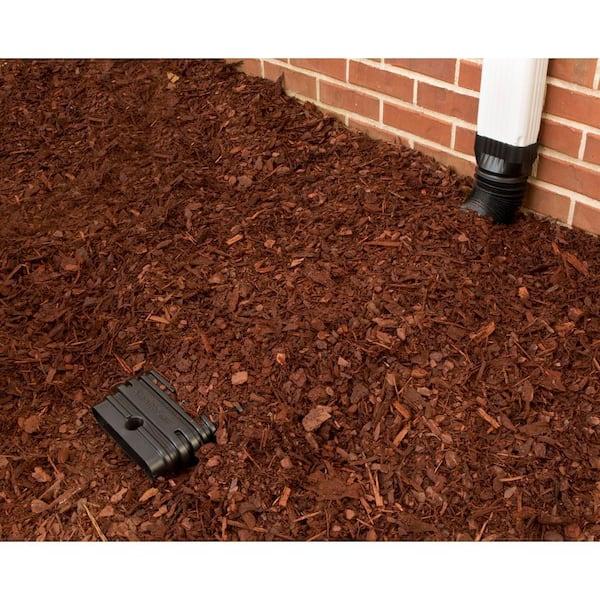 Stealth Flow 43 in. Black Vinyl Low Profile Downspout Extension Kit