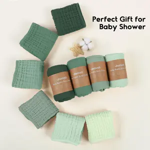 Yoofoss Muslin Burp Cloths for Baby 100% Cotton Burping Cloths for Boys Girls Large 20''X10'' Extra Soft and Absorbent 10 Pack