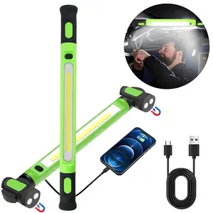 LED Under Hood Light 3000LM, Magnetic Work Light Bar with Hooks, 5200mAh Rechargeable Cordless Garage Light