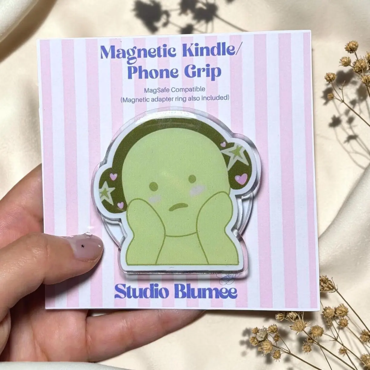 Smiski Headphone Magnetic Grip: Phone Stand & Stylish Accessory For Kindle