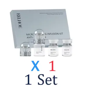 0.25mm Microneedle Derma Roller Facial Serum Kit | Deep Hydration Moisturizing Cream | Dry Skin Repair & Barrier Protection | Winter Skincare Gift Set | Professional Home Spa Treatment