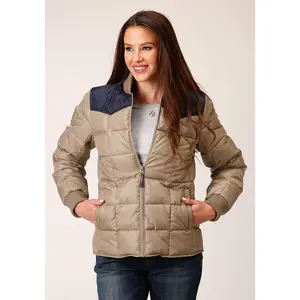 Womens Poly Filled Western Quilted Polyfilled Jacket