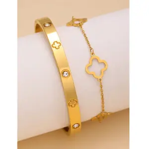 Stainless Steel Bracelet for Women - High-Quality with Classic Zirconia Stone, Durable Design, Suitable for Various Outfits bracelet