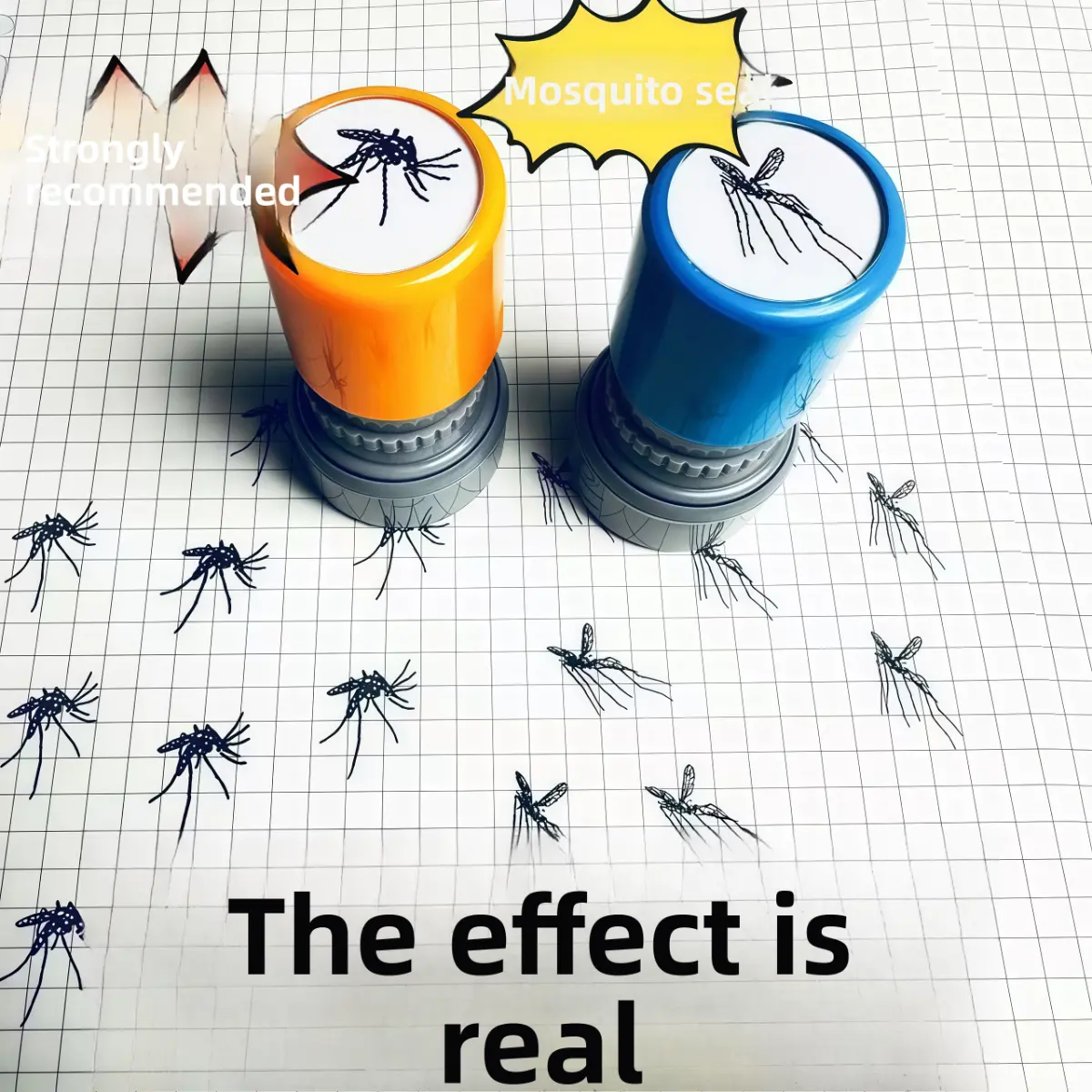 All Occasion Funny Mosquito Prank Gag Gift| Realistic Self-Inking Stamp ...