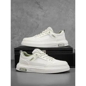 Men's Sporty Lace Up Skateboarding Shoes, Casual Comfortable Breathable Skate Shoes, Fashionable Skateboarding Shoes for Daily Wear