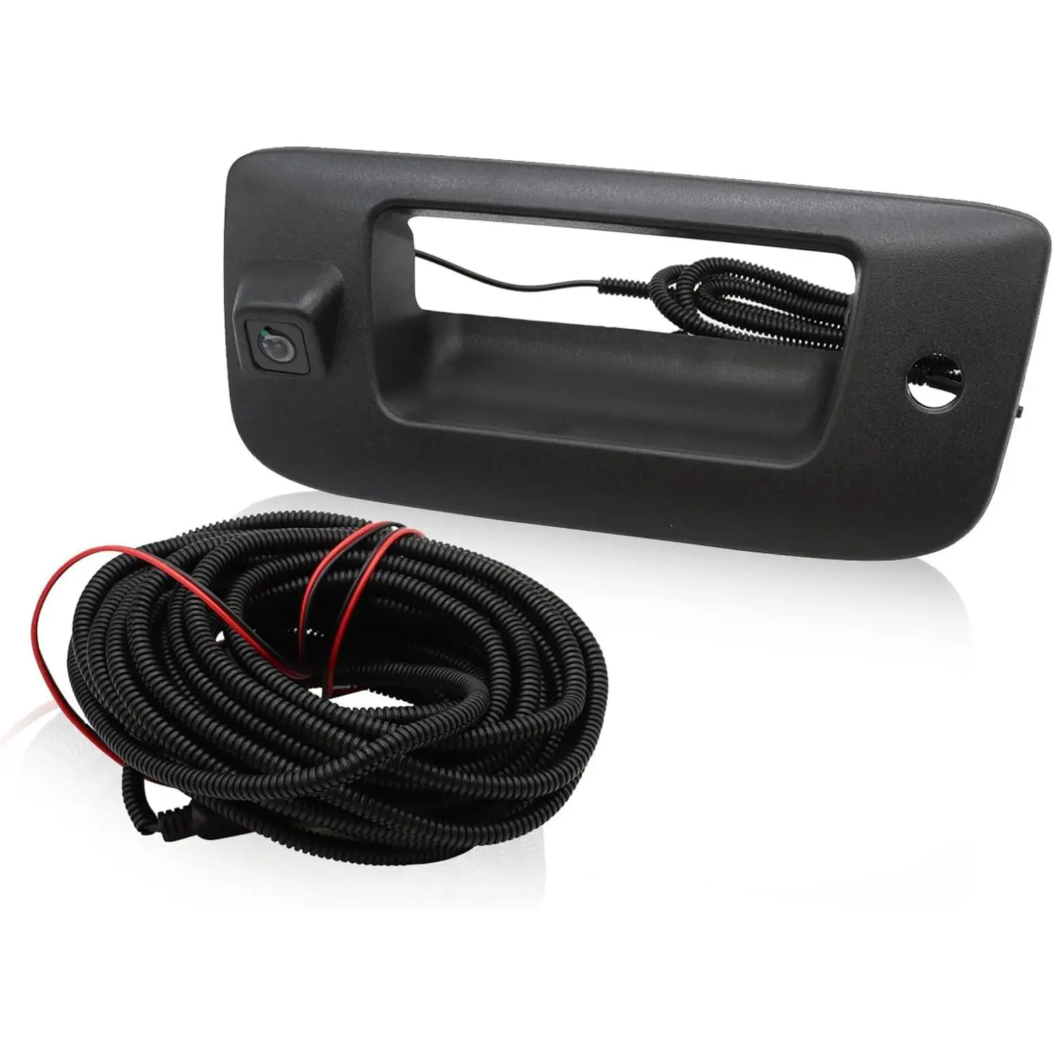 Rear View Backup Camera w/Tailgate Handle Compatible with 2007-2013 Silverado/Sierra 1500 2500HD 3500HD w/Keyhole, Backup Camera Kit, 170 °   Wide-Angle Lens, Black Outer Shell