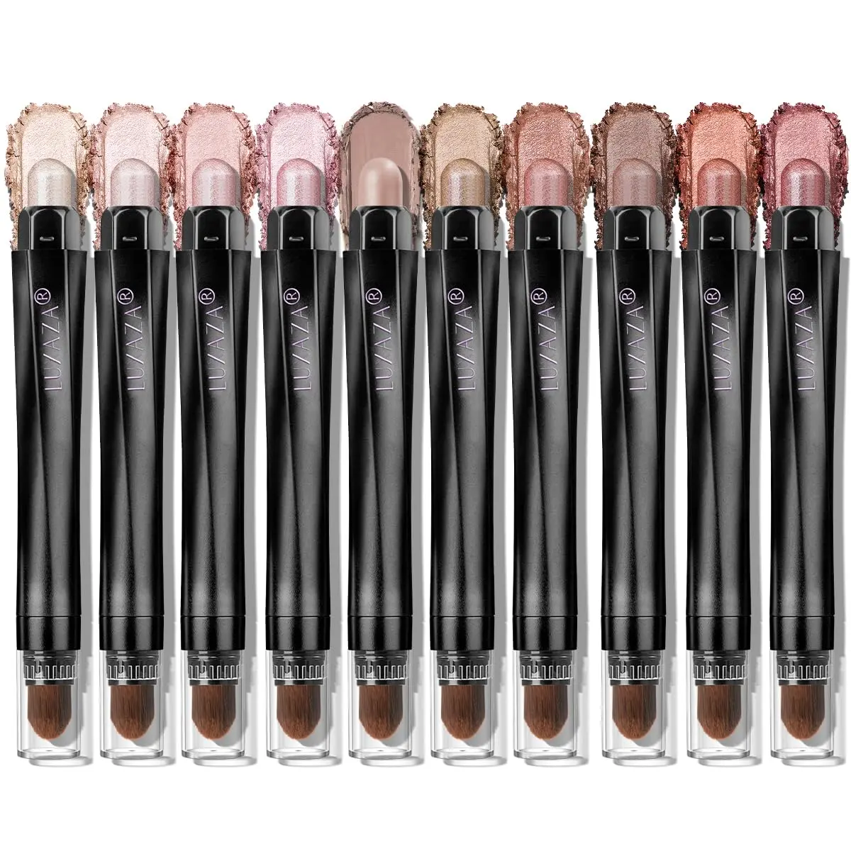 LUXAZA 6PCS / 10PCS Eyeshadow Stick,Shimmer And Matte Brown Metallic Cream Eyeshadow Pencil Crayon with Smudge-proof & Waterproof, Eye Brightener Stick Cream Eyeshadow Stick Set Makeup Cosmetic Christmas gifts #SummerVibes #Summervibes