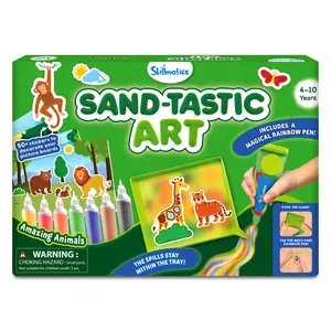 Skillmatics Sand-Tastic Art - Art & Craft Activity for Kids with Craft Kits and Supplies, DIY Creative Activity for Ages 4 to 10 Sticker Play