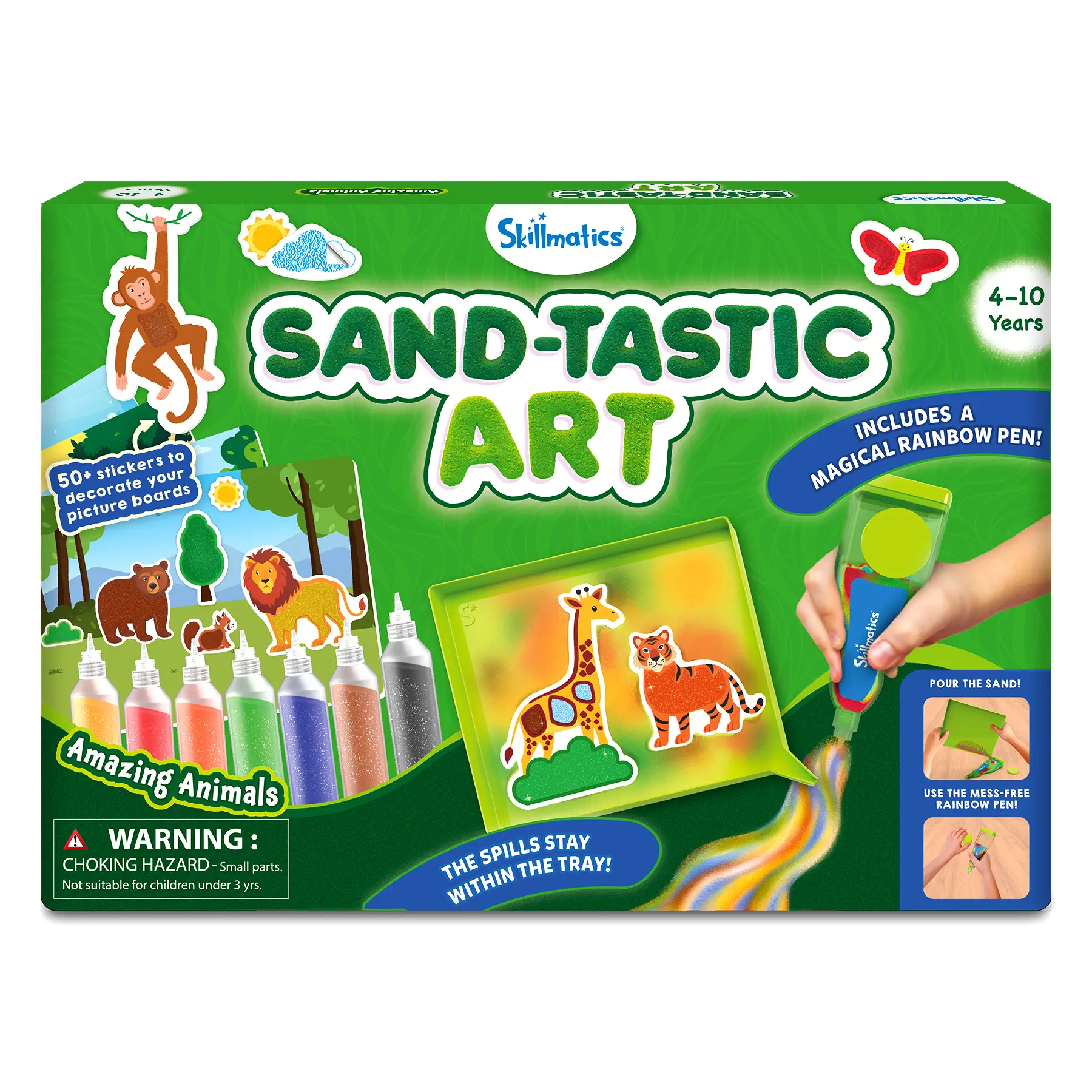 Skillmatics Sand-Tastic Art - Art & Craft Activity for Kids with Craft Kits and Supplies, DIY Creative Activity for Ages 4 to 10 Sticker Play