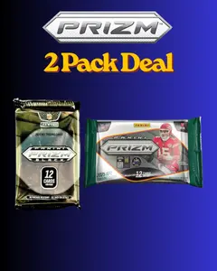PRIZM FOOTBALL 2-PACK SPECIAL!  (1) 2025 Panini Prizm Black Football Hobby Pack (1) 2025 Panini Prizm Football Hobby Pack