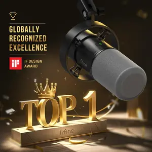 FIFINE K688CT Podcast Microphone Kit USB/XLR Dynamic with Boom Arm Mute Button & Headphone Jack for PC/XLR Mixer Gaming Vocal Streaming Music Recording