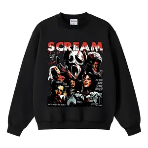 Vintage Scream Ghostface Sweatshirt, Halloween Shirt, Let's Watch Scary Movie Shirt, Horror Movie Shirt, Scream Movie Tee, Ghostface Sweatshirt