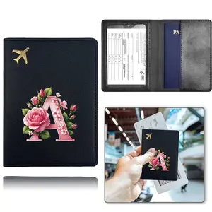 PU Business Leather Passport Holder, Personalized Fashion Design, Multi-Functional Bank Card Organizer, Ideal for Travel Essentials
