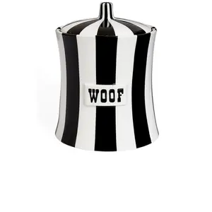 Jonathan Adler Vice Woof Canister in Black & White