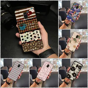 Shockproof Silicone Phone Case For Samsung Galaxy A8 Plus 2018/A8+ 2018/SM-A730F Waterproof Cartoon Durable TPU Fashion Design Protective Full wrap oil painting Graffiti Cute