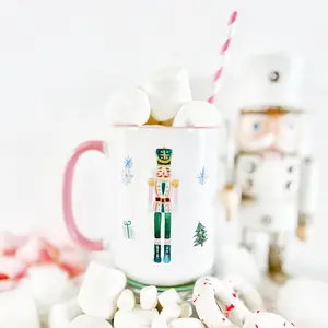Nutcracker Christmas Coffee Mug, Christmas Mug, Secret Santa Gift, Hot Chocolate Mug Drinkware Reusable