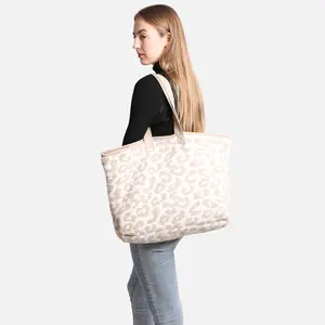 ComfyLuxe Leopard Pattern Luxury Soft Tote Bag
