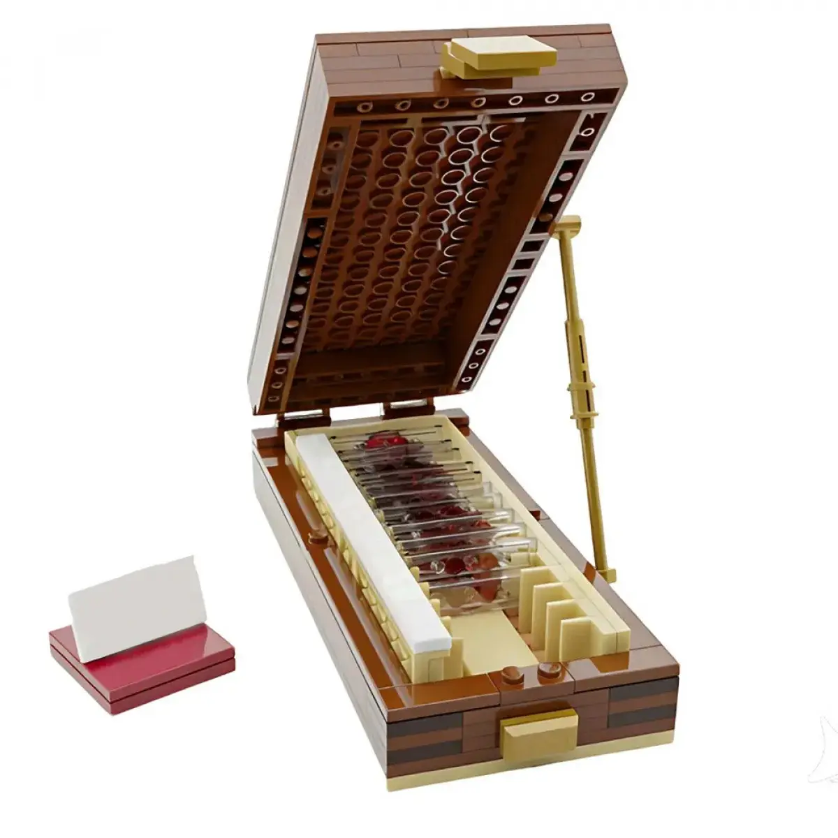 Dexter Morgan Trophy Box Building Blocks Set - DIY Assembly Model Kit, Creative Desktop Ornament, Ideal Holiday Gift & Collectible Toy for Kids, Handcraft Bricks Playset