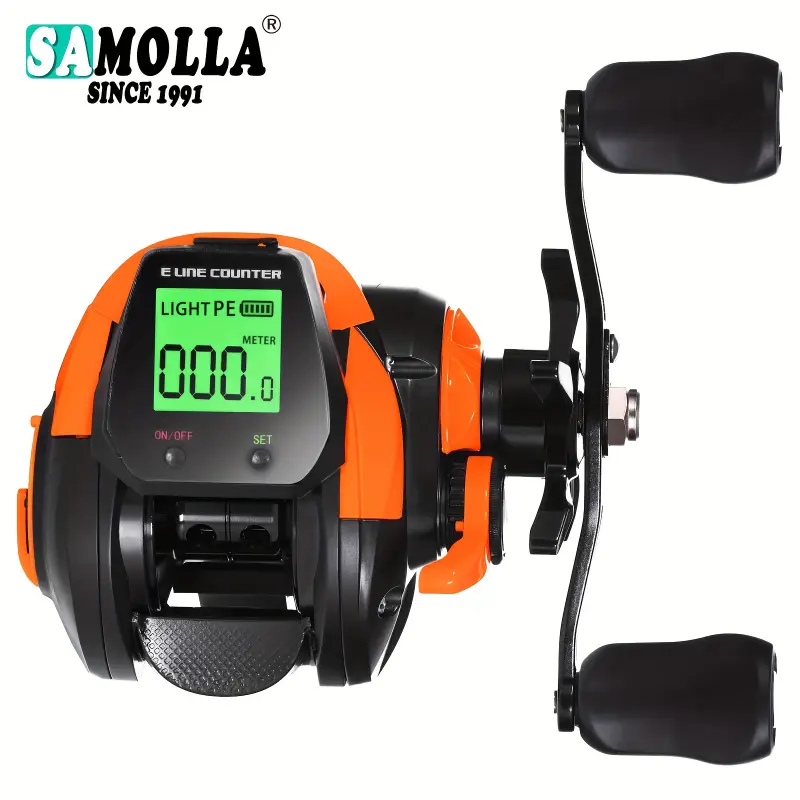 New Big LED Screen Electronic Baitcasting Fishing Reel High Speed 7.2:1 10kg Saltwater Cast Drum Wheel Casting,  Fishing Equipment, Baitcaster Rod And Reel Combo, Freshwater Fishing, Baitcasting Setup, Ergonomic Handle, Lightweight Reel, Du