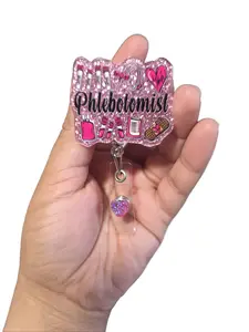 (Choose on Live) Badge Reel - Durable Material for Easy Access & Organization - Ideal for Teachers & Healthcare Employees