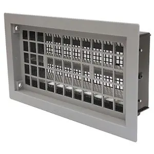212 MAIN Gray Auto-Open/Close Bi-Metal Coil Foundation Ventilation Vent