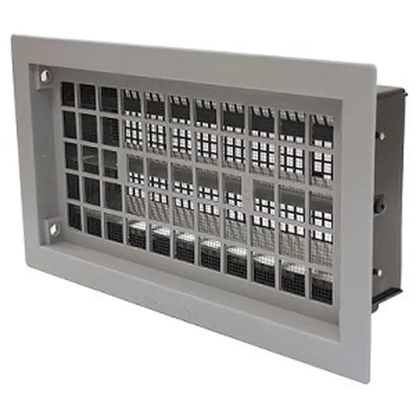 212 MAIN Gray Automatic Auto-Open/Close Bi-Metal Coil Foundation Vent, Energy Efficient Ventilation System Parts & Accessories for 70-40 Degrees Pipe Protection