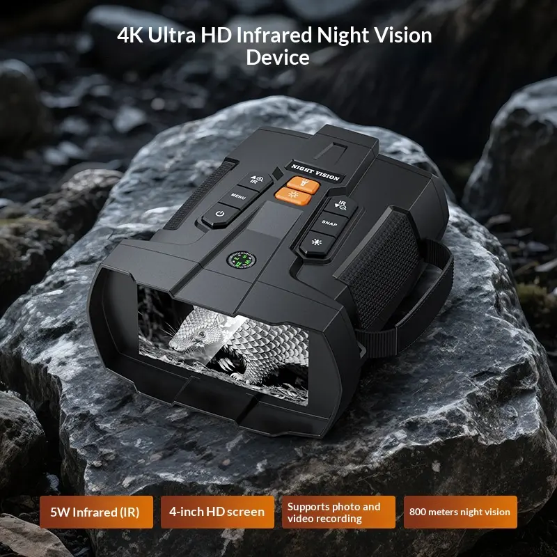 Hot-selling Outdoor Night Vision Device 5W Infrared 800m Night Vision High-magnification Telescope Photo and Video Digital TK