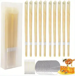 20pcs Natural Beeswax Ear Candle Care Set - With Propolis Extract, Adult Home Relaxation & Stress Relief Aids