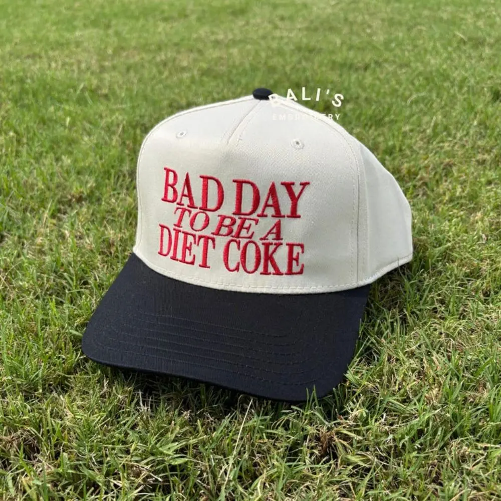 Bad Day To Be a Diet Coke Embroidered Trucker Hat, Baseball Hat Summer Hat Funny Trendy Trucker Snapback Hat Diet Coke Embroidery Coke Lover
