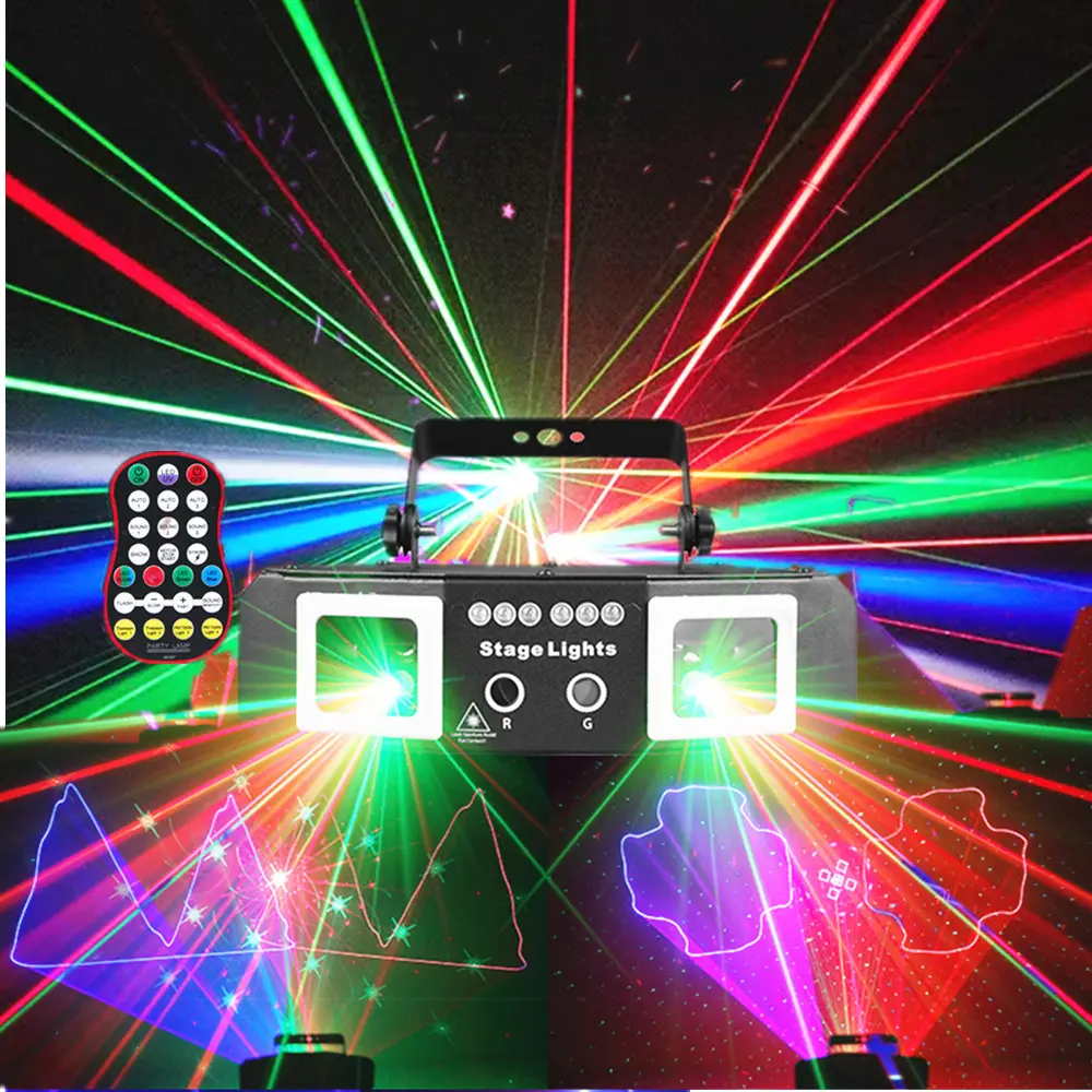 DJ strobe party lights, disco lights, RGBUV stage projection equipment, supports DMX512, sound activation and remote control. Indoor parties, clubs, KTVs, bars, stage lighting for performances, home decorations, festival atmosphere lights.