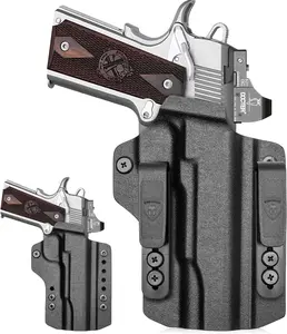 WARRIORLAND IWB & OWB Convertible Holster Optic Cut: Glock 1911 5'' No Rail， IWB OWB Combo Holster, Adj Ride Height, Right Hand Hand Optional，Outdoor Leisure Equipment