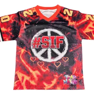 Fire Block Boss Jersey (Red/Orange/Black)  SupportisFree Universe Collection