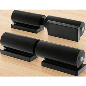 "Black Iron Barrel Hinges 5 Inch - 2 Pack Heavy Duty Weld On Hinges for Swing , 450 lbs Capacity - Durable Gate Hinges for Trailer Ramp, Rust Resistant  Hardware" adjustable    hinge door snatch strap professional hardwood metal  molds