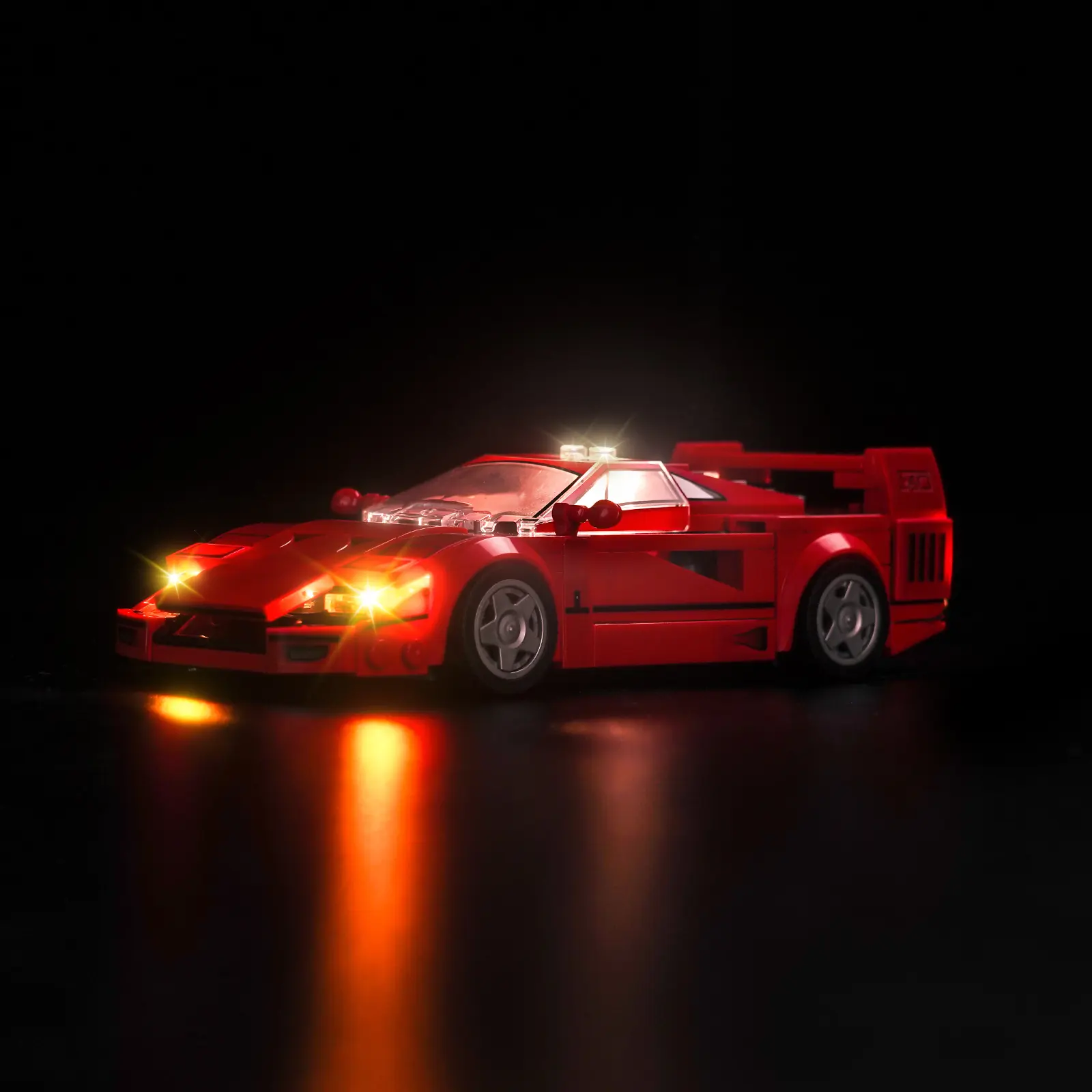Creative LED Lights ABS Plastic Model Car Kit - Building Toy Accessory for Lego Speed Champions Ferrari F40 (76934), Car & Vehicle Accessories, Ideal Gift for Lego Fans for Birthday Surprises