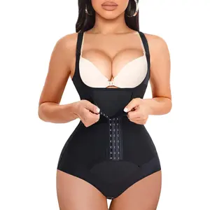 REYEOGO Waist Trainer for Women Shapewear Bodysuits Firm Body Shaper Butt Tummy Control Faja Colombiana Open Bust Corset REYEOGO